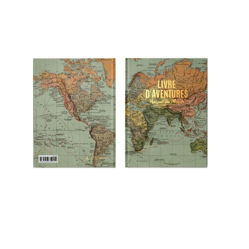Carnet de voyages autour du monde - cahier aventures - Cadeau homme