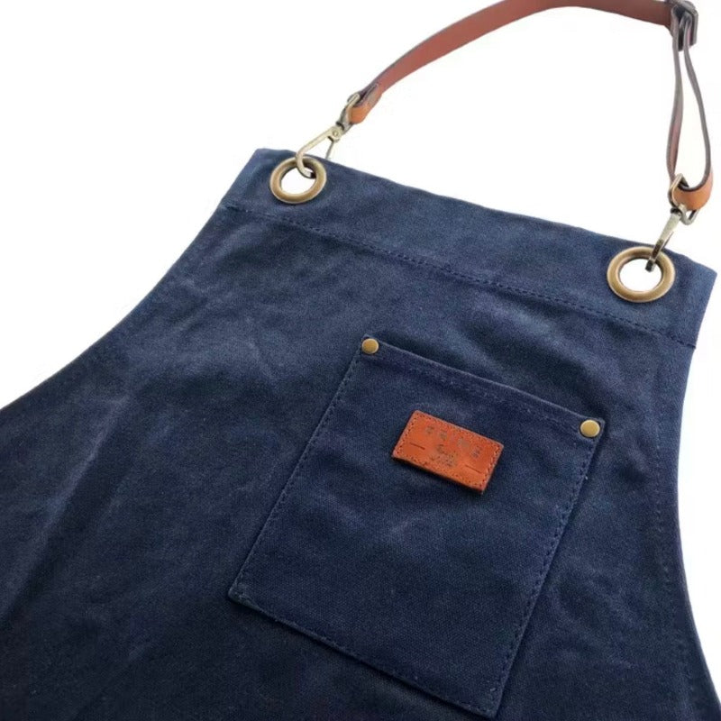 Tablier de cuisine et barbecue - Tablier en toile ciré homme - Tablier barbecue Annecy