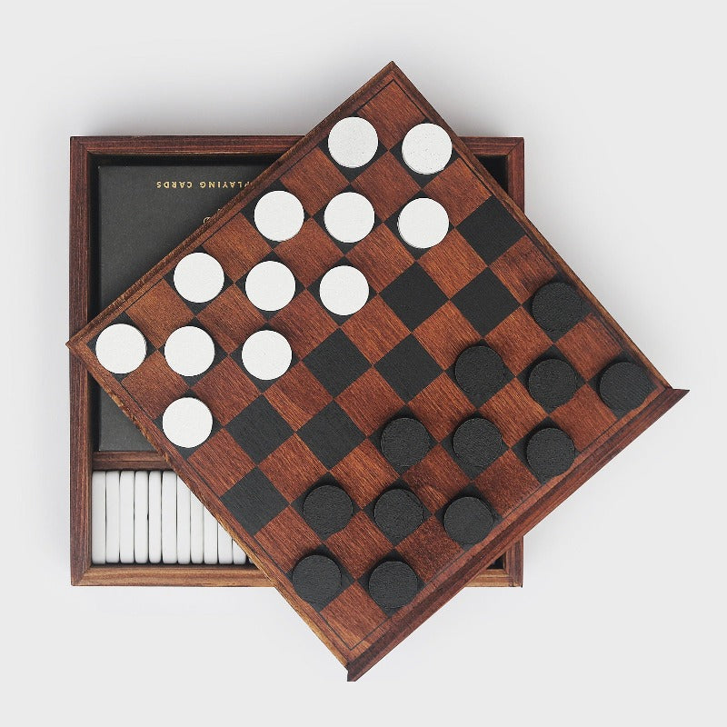 Coffret de Jeux en Bois Deluxe