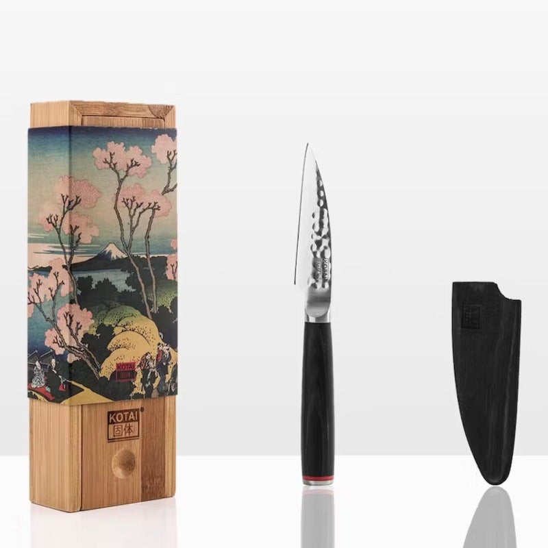 Couteau de cuisine lame de 90 mm - Couteau d'office Kotai - Coffret cadeau homme