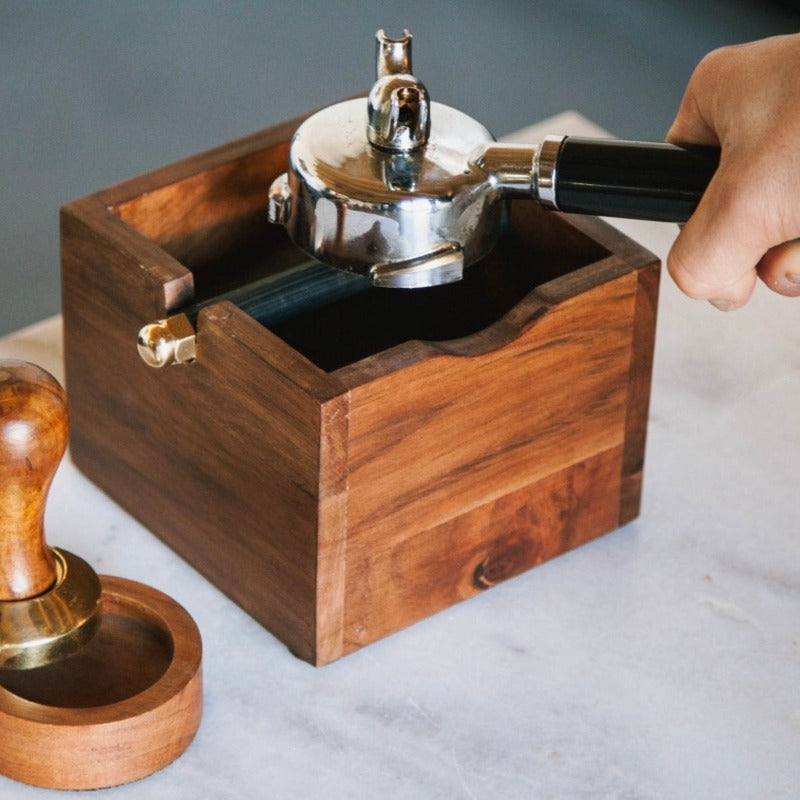 Bac à marc de café - Knock box en bois – ROBIN concept store masculin