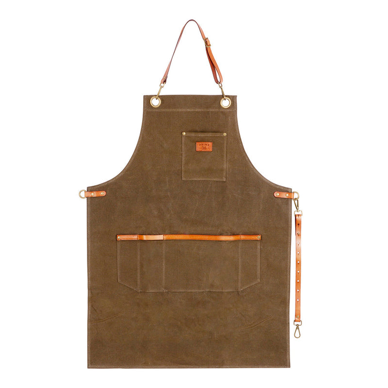Tablier de barbecue homme en toile de coton ciré