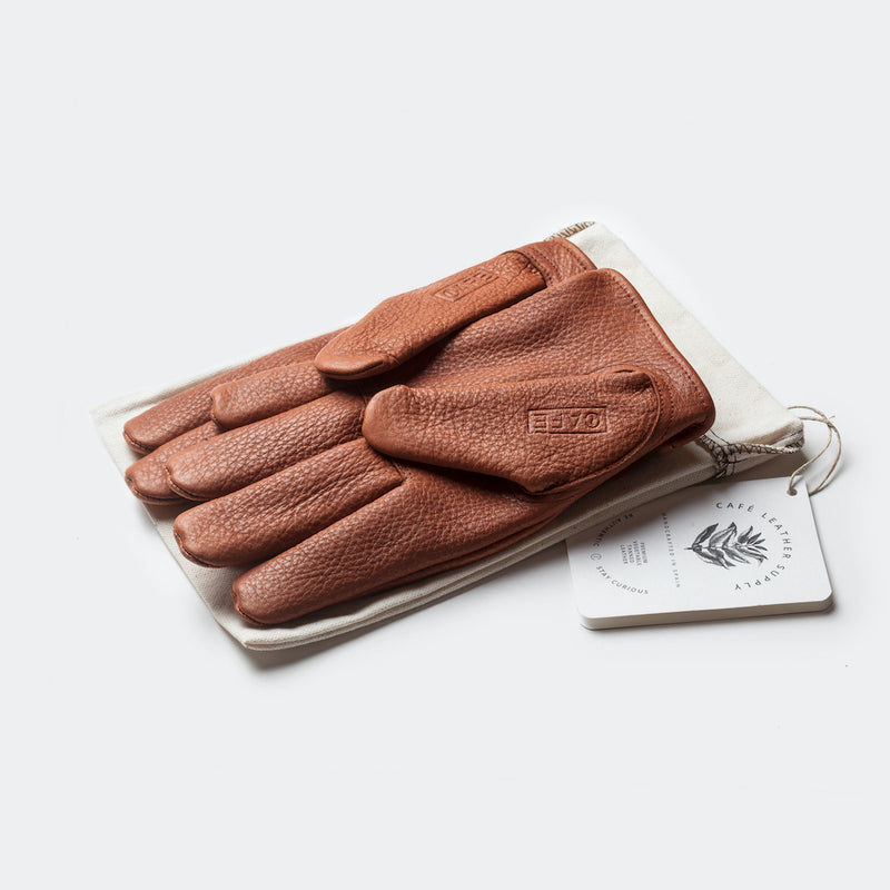 Gants en cuir vintage doublé en kevlar. Gants en cuir Annecy