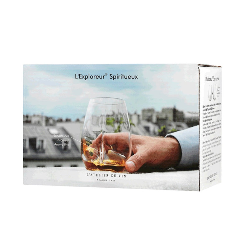 Coffret de deux verres l'Explorateur spiritueux de l'Atelier du vin.