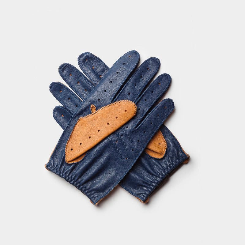 Gants de conduite en cuir café