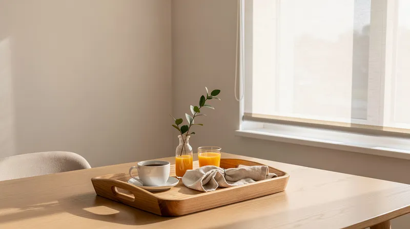 Comment aménager un coin déjeuner avec un plateau élégant