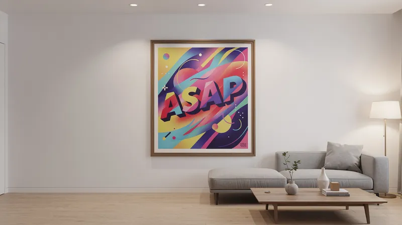 Comment intégrer une affiche asap dans votre décoration intérieure
