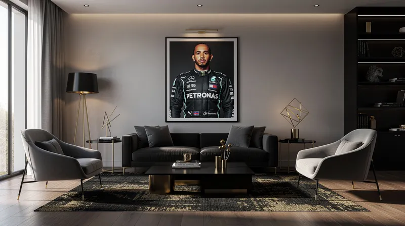 Comment intégrer une affiche Lewis Hamilton dans votre décoration