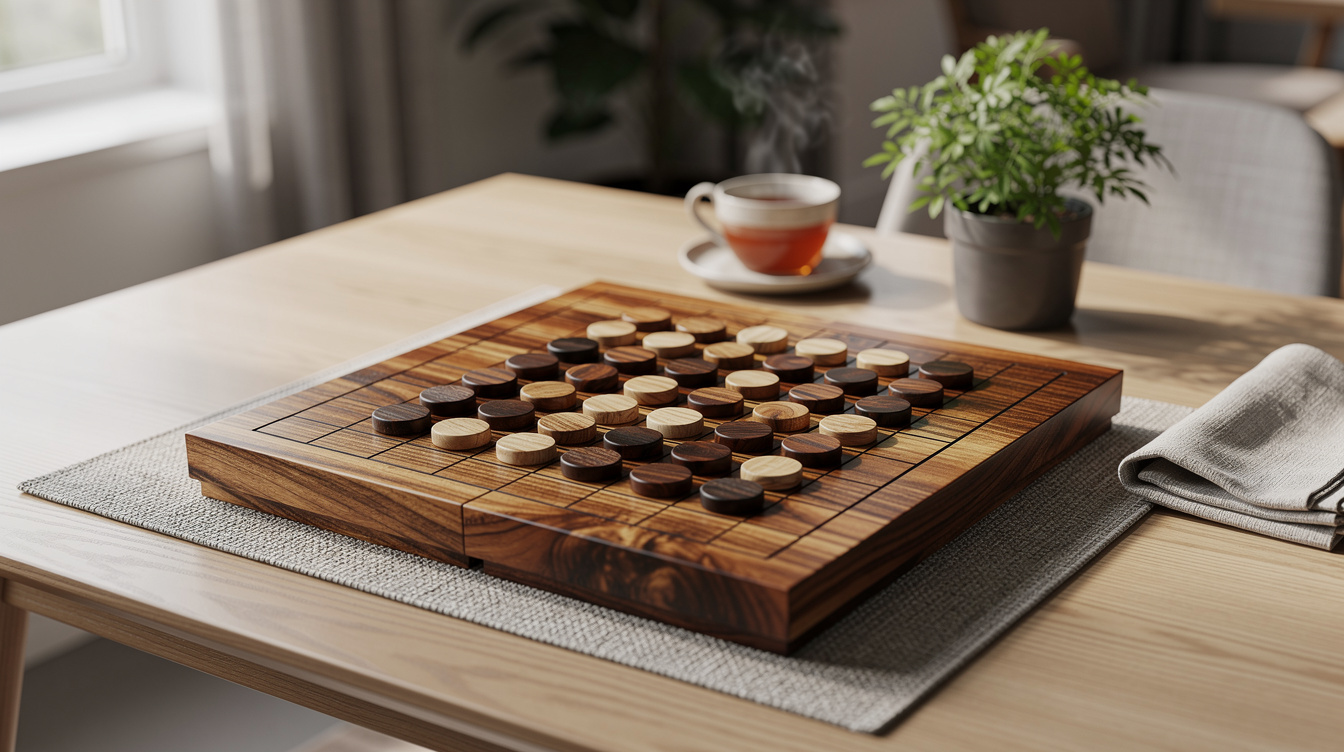 Découvrez le reversi : un jeu stratégique en bois pour tous