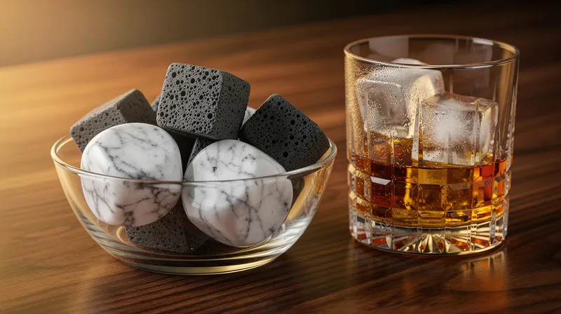 Découvrez les glaçons en pierre pour un whisky parfait